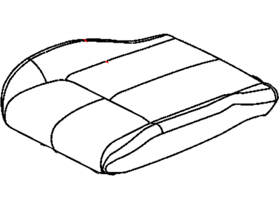 Jeep 5NX82DX9AB COVER Front Seat Cushion