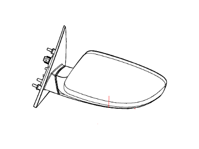 2017 Chrysler 300 Car Mirror - 57010358AJ