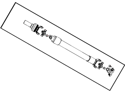 2020 Ram 1500 Drive Shaft - 52123637AA