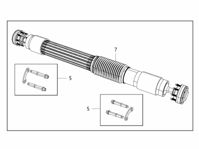 Jeep 68272545AC SHAFT Drive Rear 1-Piece