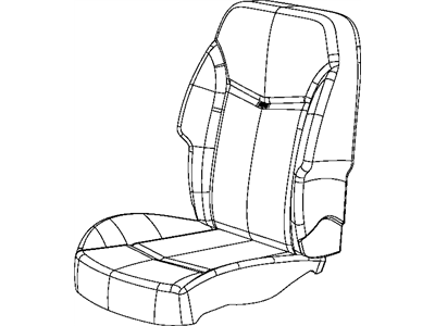 Mopar 1WU28DX9AA Cover Front Seat Cushion