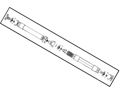 Ram 5146832AA SHAFT Drive Rear 2-Piece