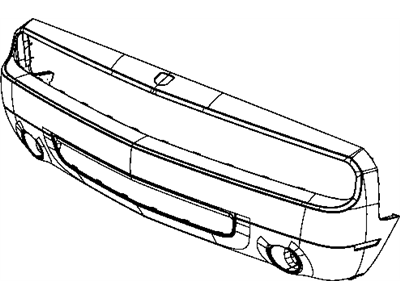 Mopar 68043387AA Fascia Front Primed