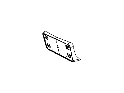Mopar 68027815AA License Bracket, Front