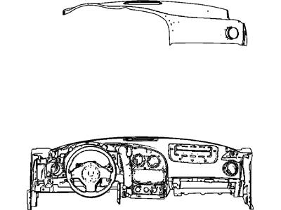 Dodge TS33DX9AB INSTRUMENT PANEL AND PAD Upper