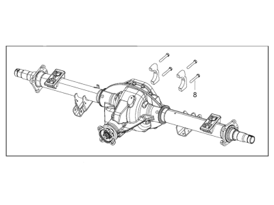Ram 68284025AB Axle Housing