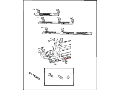 Ram 82212087AE STEP KIT Tubular Side