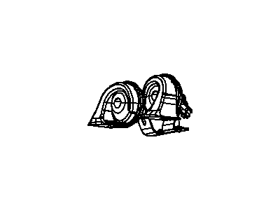 Ram 5026963AA HORN AND BRACKET Dual