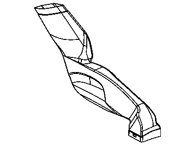 Mopar 55038158AD Floor Duct, Rear Lower