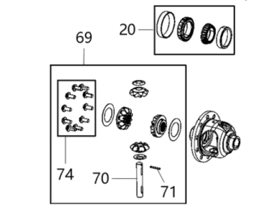 Jeep Gladiator Differential - 68398730AA