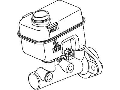 Ram 5175104AB RESERVOIR Brake Master Cylinder
