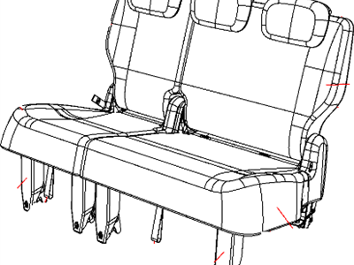 Dodge 1RP291S3AA HEADREST Rear