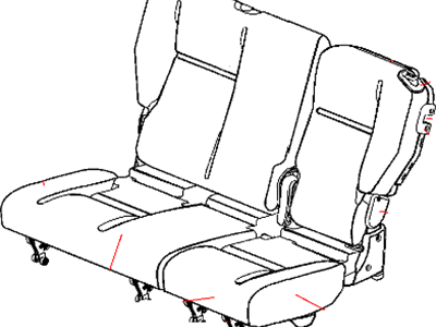 Chrysler PT Cruiser Seat Cushion - XN091DVAA