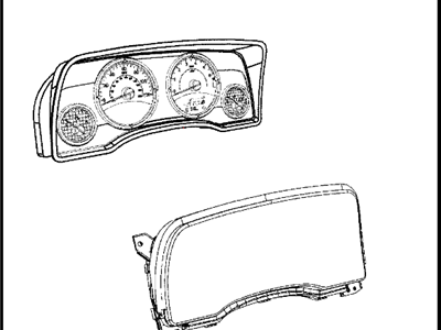 Jeep Compass Instrument Cluster - 68080405AF