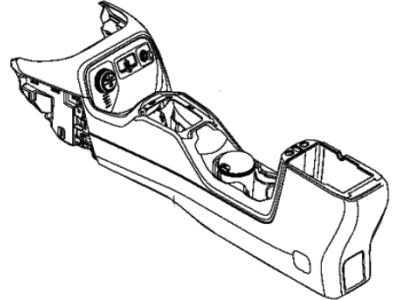 Jeep Renegade Center Console Base - 5UX18NZ6AA
