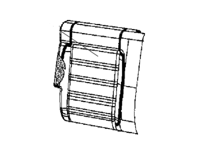Jeep 6BZ72NX8AA COVER Rear Seat Back