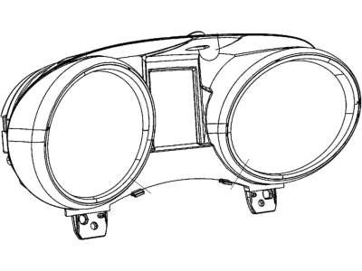 Dodge 68216990AA MASK AND LENS Instrument Cluster