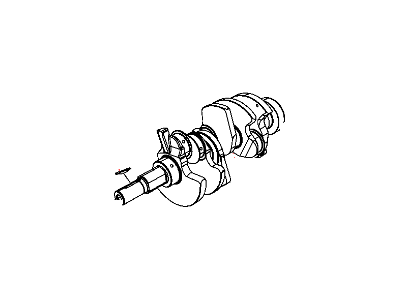 Chrysler 68001693AA CRANKSHAFT PACKAGE Engine Includes Bearings