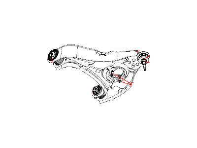 Dodge Control Arm Bushing - 52121521AB