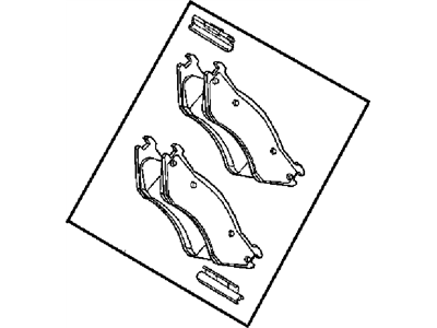 Dodge 68002228AA PAD KIT Front Disc Brake