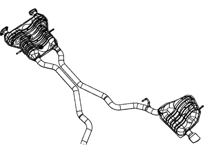 Dodge Durango Muffler - 68105748AE