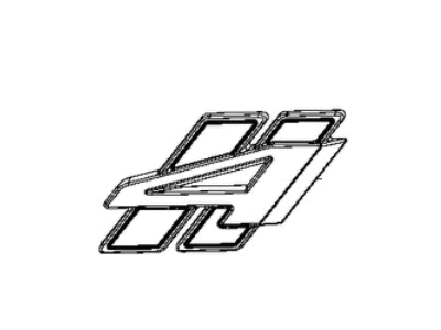 Dodge 68366241AC NAMEPLATE Liftgate Rhombi