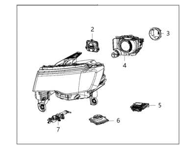 2018 Jeep Grand Cherokee Headlight - 68289236AF