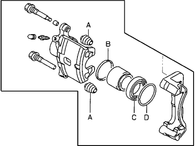 Chrysler Sebring Brake Caliper - MR449856