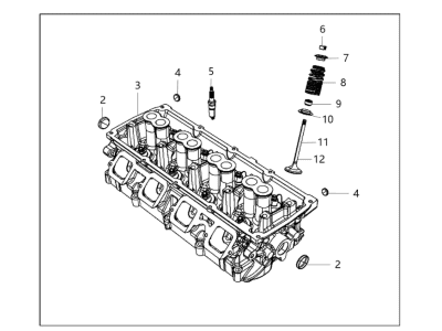 Jeep 68280511AD Cylinder Head
