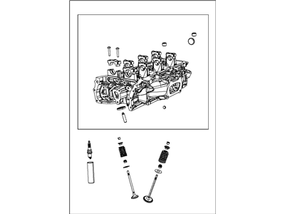 Jeep 68214829AB HEAD Cylinder With Valves