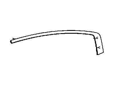 Mopar 57010506AJ Molding Day Light Opening Rear Door