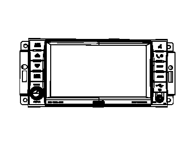 Jeep 5064244AG RADIO AM/FM/DVD/HDD/MP3/SDARS/RR CAMERA
