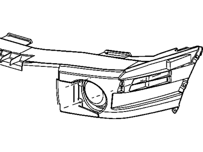 Dodge 55077564AE SUPPORT Front Fascia