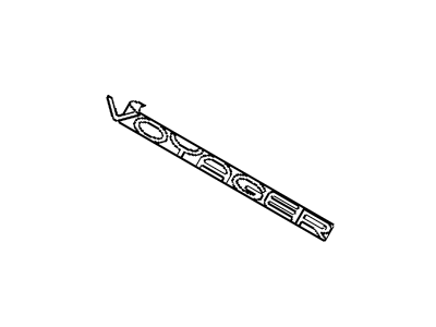 Dodge 4857561AA NAMEPLATE VOYAGER