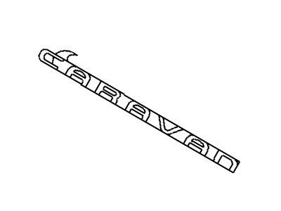 Dodge 4857564AA NAMEPLATE Caravan