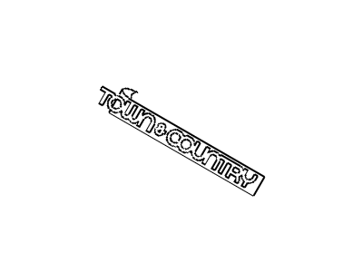 Dodge 4857589AA NAMEPLATE Liftgate Town and Country