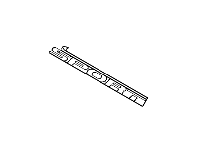 Dodge 4857566AA NAMEPLATE Sport
