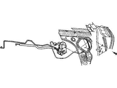 Dodge 4574012AB LINK Inside handle To Latch Rear Door