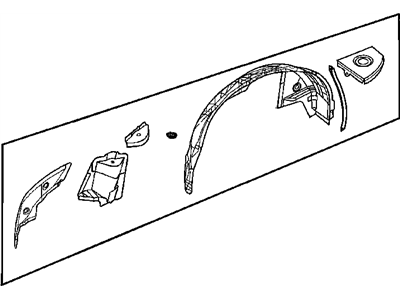 Chrysler 5099570AA WHEELHOUSE Rear Inner