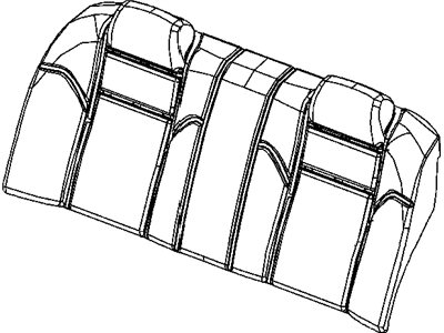 Mopar 1HL331DDAA Cover Rear Seat Back 60 % Side