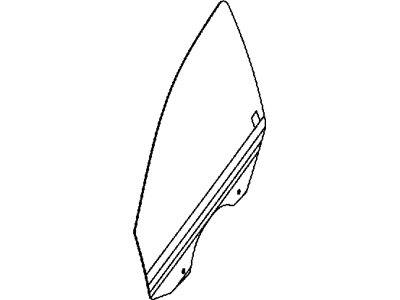Dodge 5076886AC GLASS Front Door
