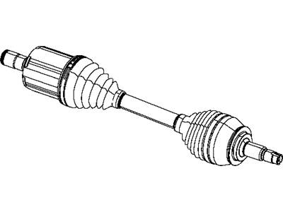 Mopar 68238841AB Shaft Axle Half