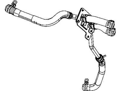 Dodge 55038040AH HOSE AND TUBE Heater Supply And Return