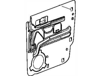Mopar 55359356AI Water Shield Rear Door
