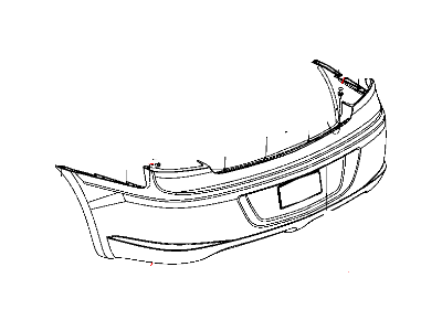 Chrysler Bumper - 68004597AC