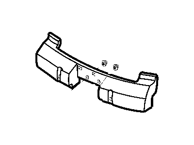 Chrysler 5288008AB FOAM Rear Bumper Fascia Energy Management System (Bux)