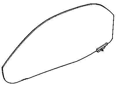 Mopar 4865616AB Door Glass, Front Passenger Side