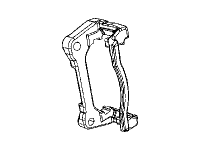 Jeep 68003699AA ADAPTER Disc Brake Caliper Front