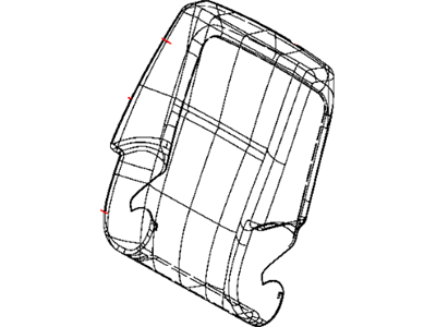 Dodge 5SK99DKAAA COVER Front Seat Back