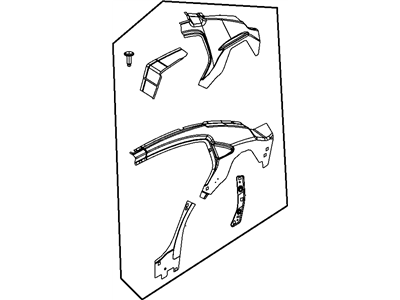 Chrysler 4389524AB PANEL Quarter Inner